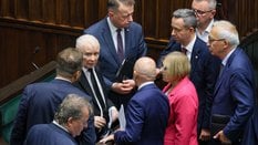 Jarosław Kaczyński w sejmowych ławach