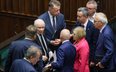 Jarosław Kaczyński w sejmowych ławach