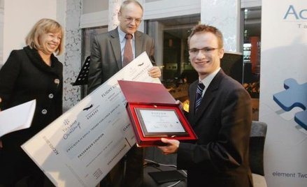 Na zdjęciu: Paweł Sancewicz, zdobywca I miejsca w III edycji konkursu