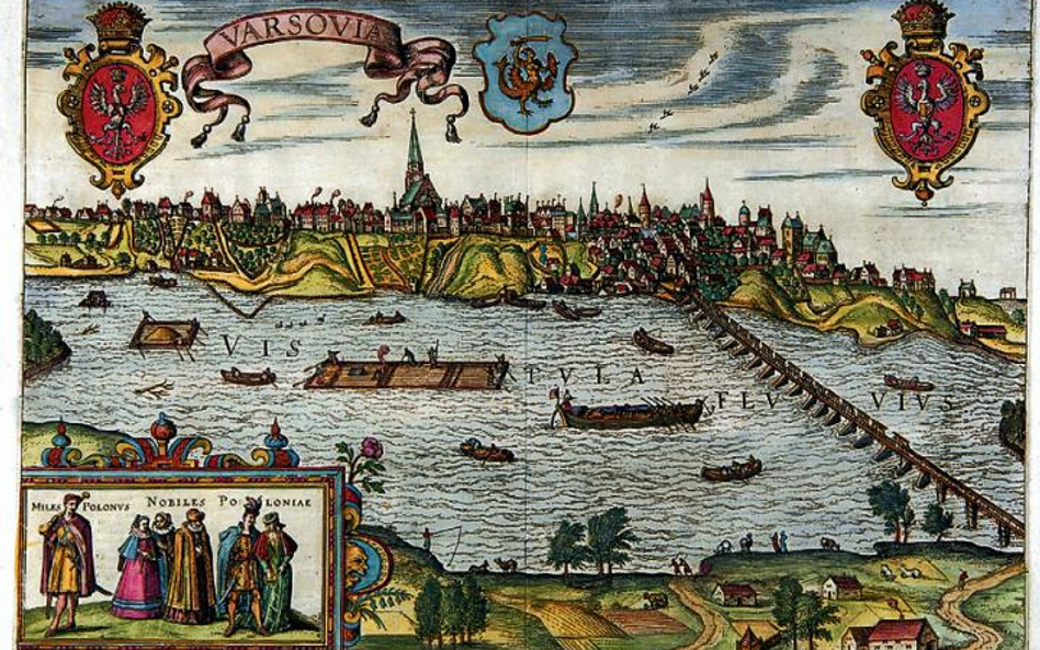 Panorama Warszawy Brauna i Hogenberga