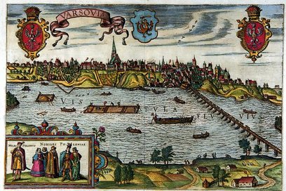 Panorama Warszawy Brauna i Hogenberga