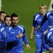 Reprezentacja Bośni na treningu przed meczem z Portugalią