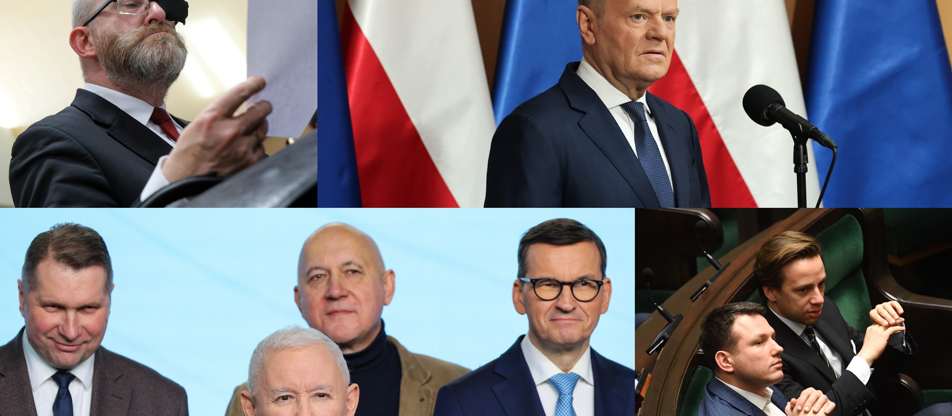 Nowy sondaż partyjny. KO wygrywa, ale traci większość w Sejmie