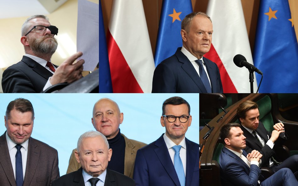 Nowy sondaż partyjny. KO wygrywa, ale traci większość w Sejmie