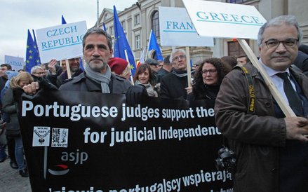 Sędziowie z zagranicy przyjechali na marsz by wesprzeć polskich kolegów