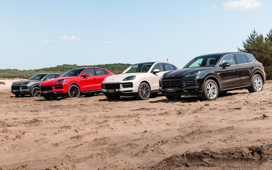 Porsche Cayenne na szosowych oponach z pomocą zaawansowanych systemów można przemierzać grząskie pia