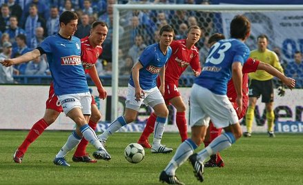 Robert Lewandowski (pierwszy z lewej) przez Arkadiusza Głowackiego przeżywał najtrudniejsze chwile w