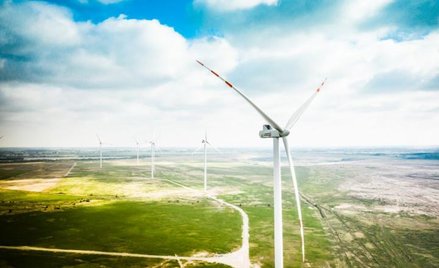 Farma wiatrowa Energi w Przykonie.