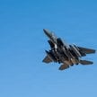 Myśliwiec F-15 biorący udział w operacji Epicka Furia