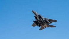 Myśliwiec F-15 biorący udział w operacji Epicka Furia