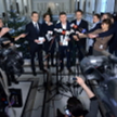 Posłowie Platformy Obywatelskiej: Cezary Tomczyk, Joanna Mucha, Jan Grabiec i Rafał Trzaskowski podc