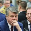 Były szef MSWiA Mariusz Kamiński (P) oraz były wiceminister resortu Maciej Wąsik (L) podczas posiedz