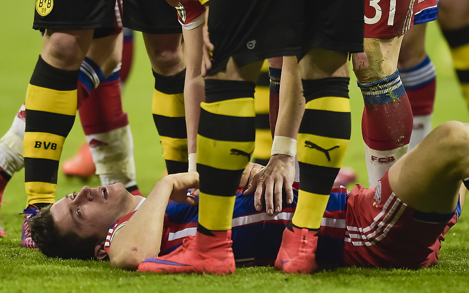 Dwa złamania i wstrząśnienie mózgu Lewandowskiego