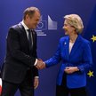 Premier Donald Tusk i przewodnicząca Komisji Europejskiej Ursula von der Leyen