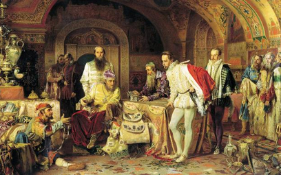 Car Iwan Groźny pokazuje angielskiemu ambasadorowi swoje skarby