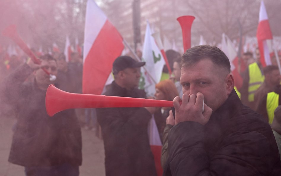 Protest rolników w Warszawie