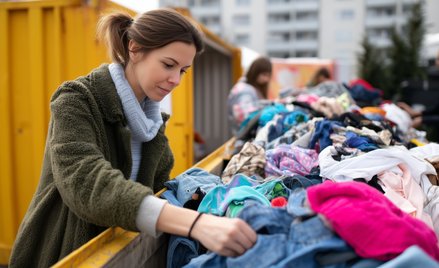 Niektóre miasta organizują zbiórki odzieży i tekstyliów, które później zyskują drugie życie i trafia