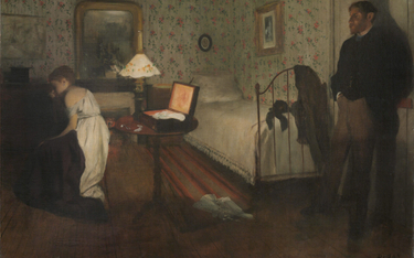 „Wnętrze”, znane także jako „Gwałt”, zagadkowy obraz Degasa