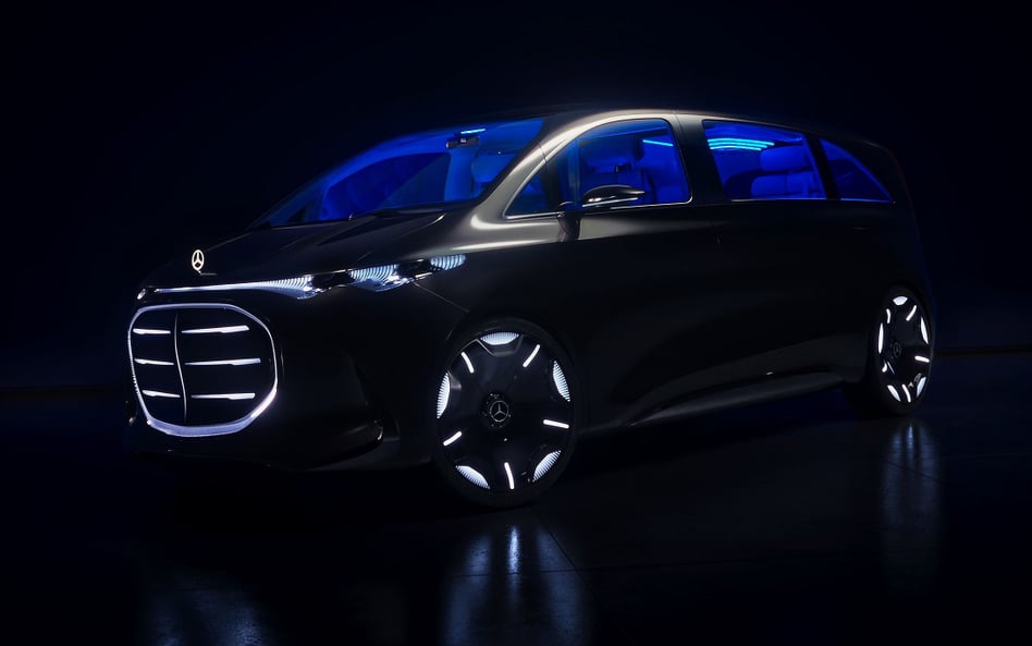 We wnętrzu Mercedesa Vision V Concept zamontowano m.in. 65 calowy telewizor