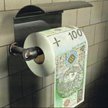 Wzory banknotów bywają nanoszone na papier toaletowy