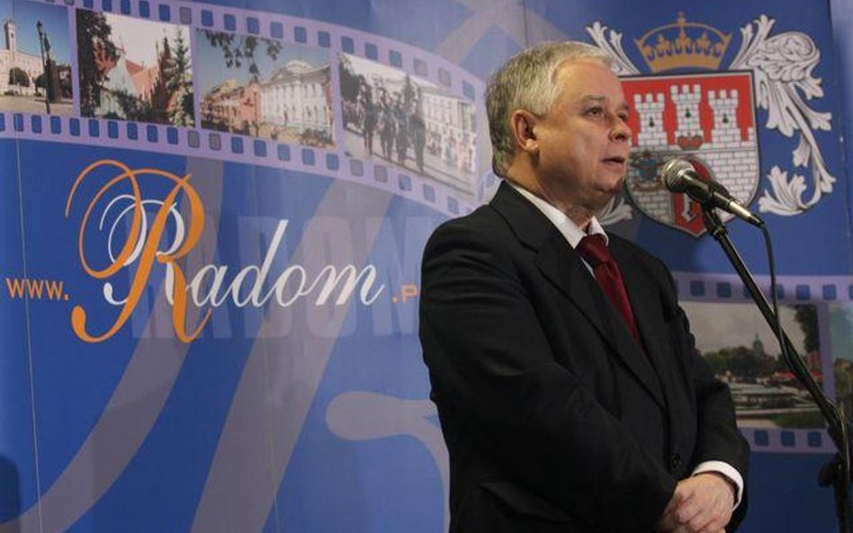 Prezydent Lech Kaczyński w Radomiu