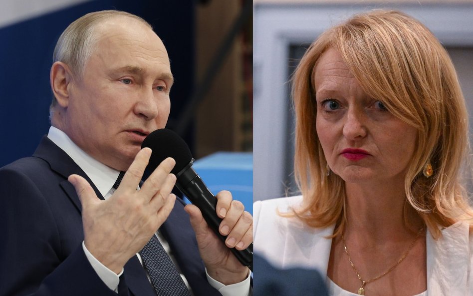 Władimir Putin i Małgorzata Zych