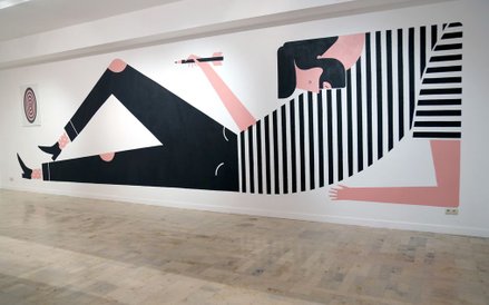 Dawid Ryski, mural z wystawy Dawid Ryski