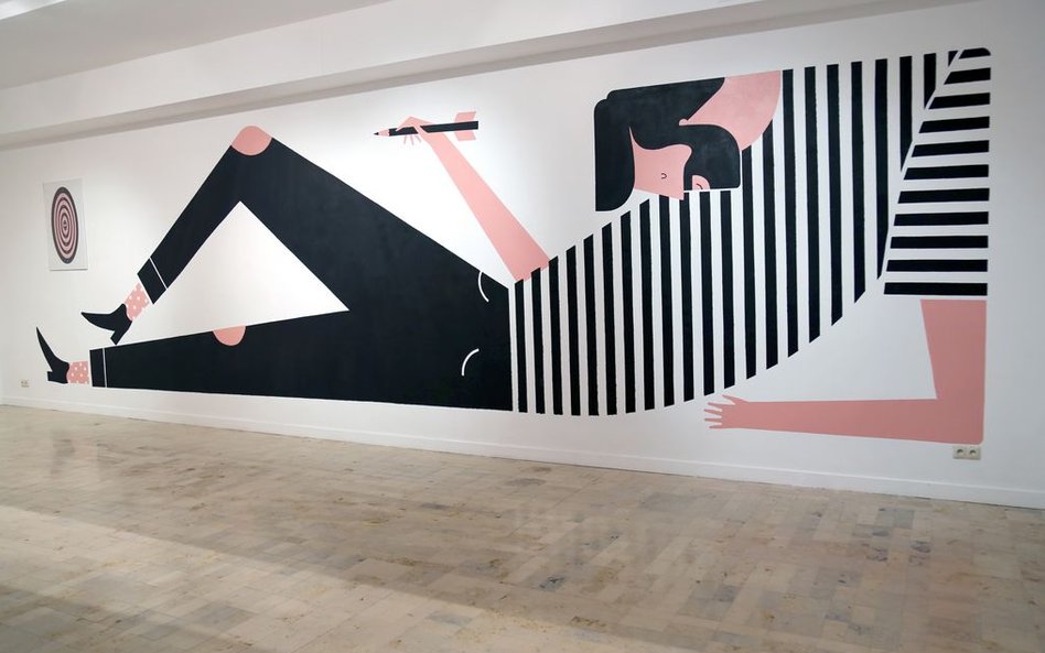 Dawid Ryski, mural z wystawy Dawid Ryski