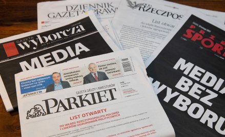 Środowe wydania Rzeczpospolitej, Dziennika Gazety Prawnej, Gazety Wyborczej, Parkietu i Przeglądu Sp