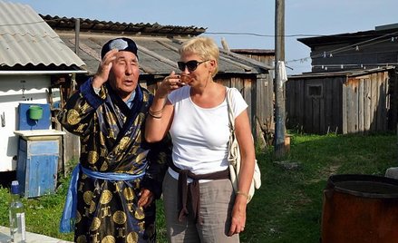 Barbara Włodarczyk nad Bajkałem u Buriatów