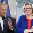Premier Donald Tusk i Pierwsza Prezes Sądu Najwyższego Małgorzata Manowska