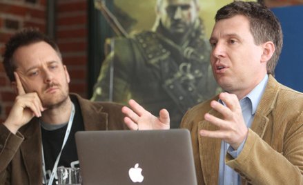 Marcin Iwiński, członek zarządu i Adam Kiciński, prezes CD Projekt