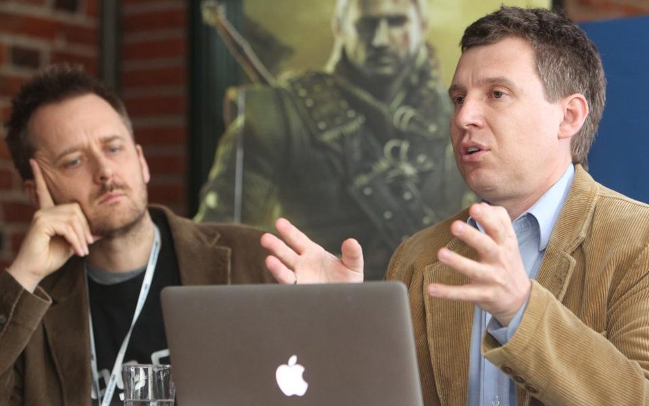 Marcin Iwiński, członek zarządu i Adam Kiciński, prezes CD Projekt