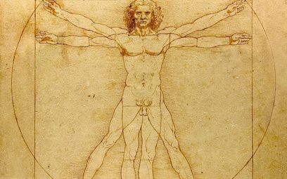„Proporcje ciała ludzkiego wg Witruwiusza” Leonarda da Vinci