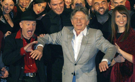 Roman Polański w Oberhausen podczas konferencji promującej musical "Taniec wampirów", oparty na jego
