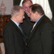 Leszek Miller i Ryszard Kalisz. Przyjacielska pogawędka