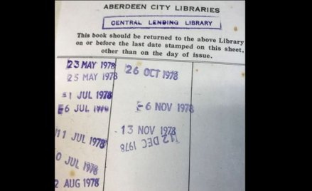 Szkocja: Książka wypożyczona w 1978 r. wróciła w 2019 r.