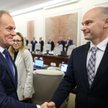 Donald Tusk i Maciej Berek