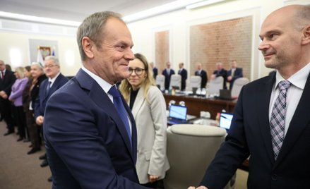 Donald Tusk i Maciej Berek
