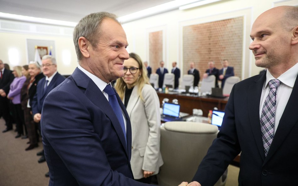 Donald Tusk i Maciej Berek