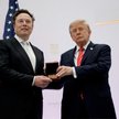Prezydent USA Donald Trump i dyrektor SpaceX Elon Musk