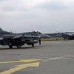 Amerykańskie F-16 w polskiej bazie Łańsk (18 marca 2014 r.)