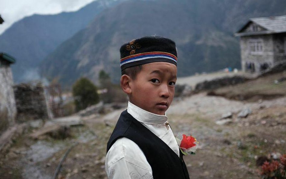 Dziesięcioletni Rinji, mieszkaniec Lukli w Nepalu