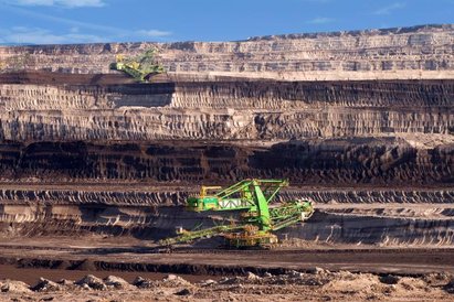 Prace przy wydobyciu w kopalni Turów idą pełną parą. Z roku na rok odkrywka przesuwa się w kierunku 