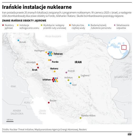Irańskie instalacje nuklearne