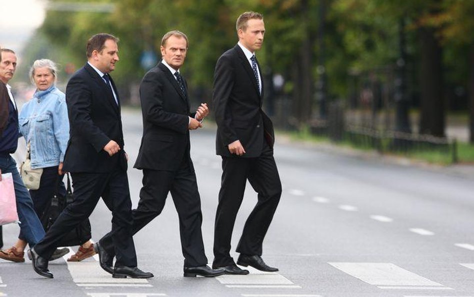 Premier Tusk po spotkaniu z prezydentem w Belwederze