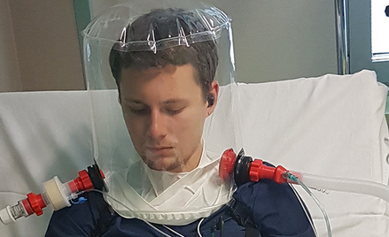 Polski hełm ułatwi oddychanie chorym na COVID-19
