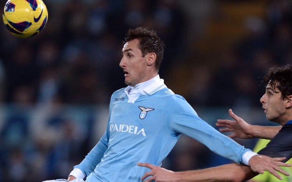Miroslav Klose strzelił dziesiątego w tym sezonie gola dla Lazio