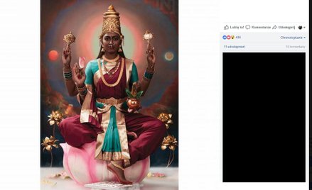 Indie: Artysta zmienia kolor twarzy bogów