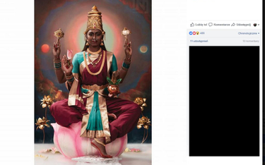 Indie: Artysta zmienia kolor twarzy bogów